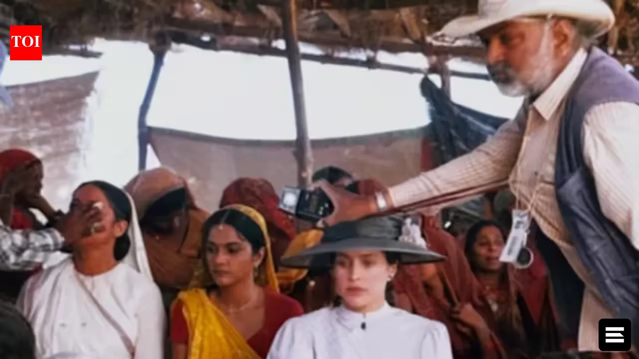 Rachel Shelley: редкие фото со съемок фильма «Lagaan» с Грейси Сингх