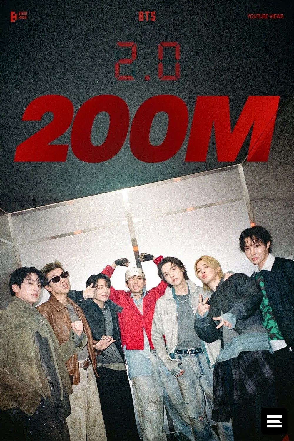 BTS — клип «2.0» набрал 200 млн просмотров
