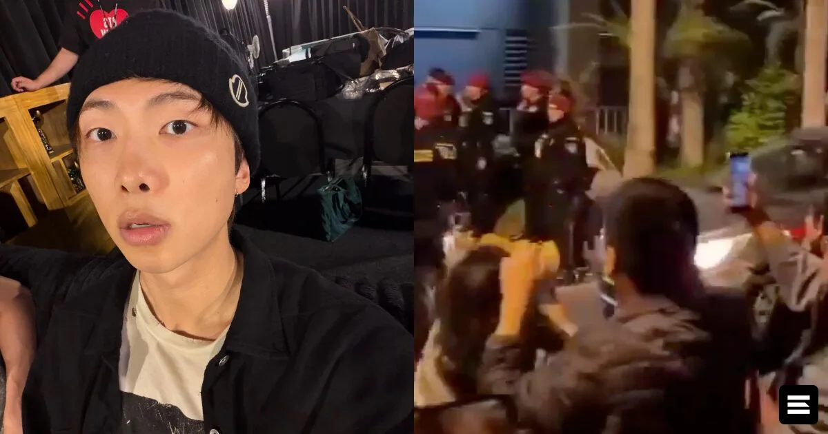 RM из BTS обратился к фанатам из-за скопления людей у отеля в Перу