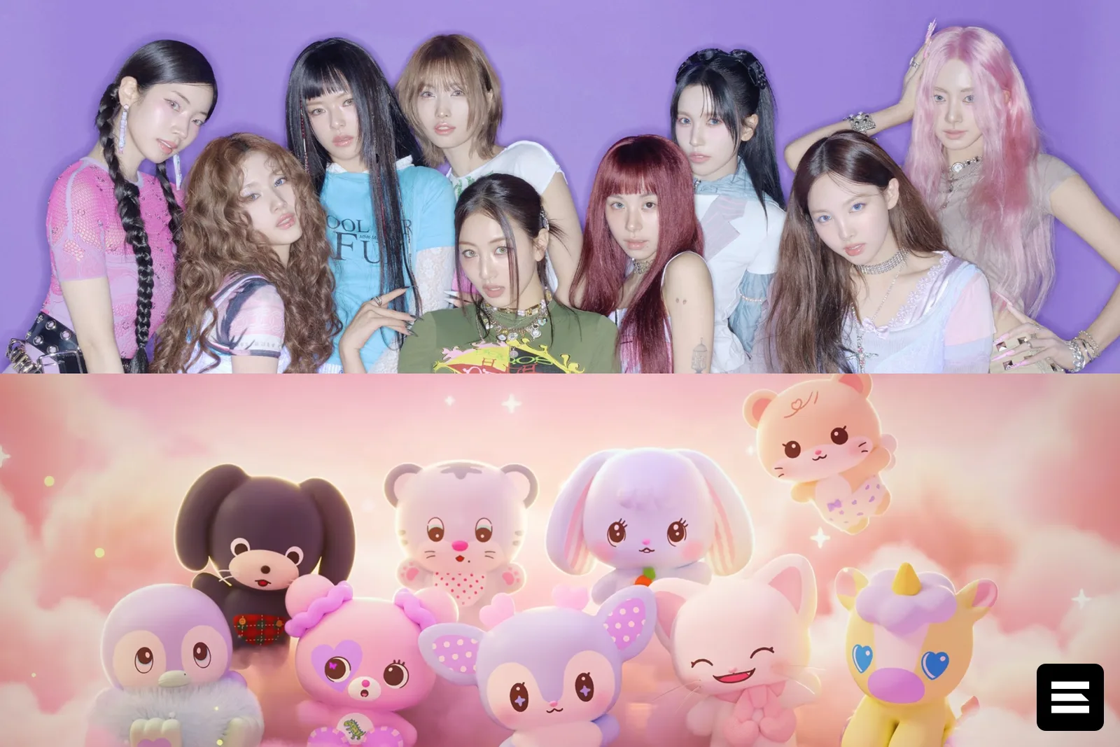 TWICE представили официальных персонажей TDOONGZ