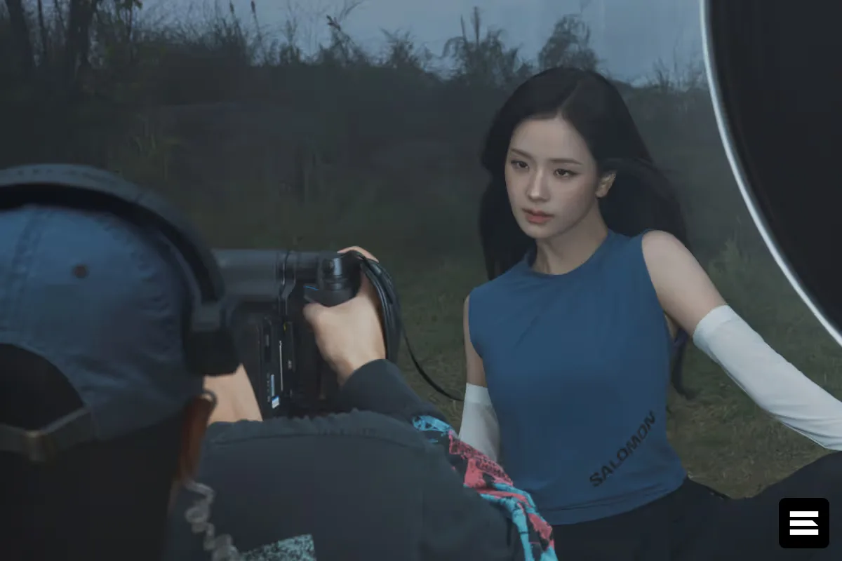 Чимин из BTS в новой фотосессии для Dazed с Джису из Blackpink и брендом Salomon